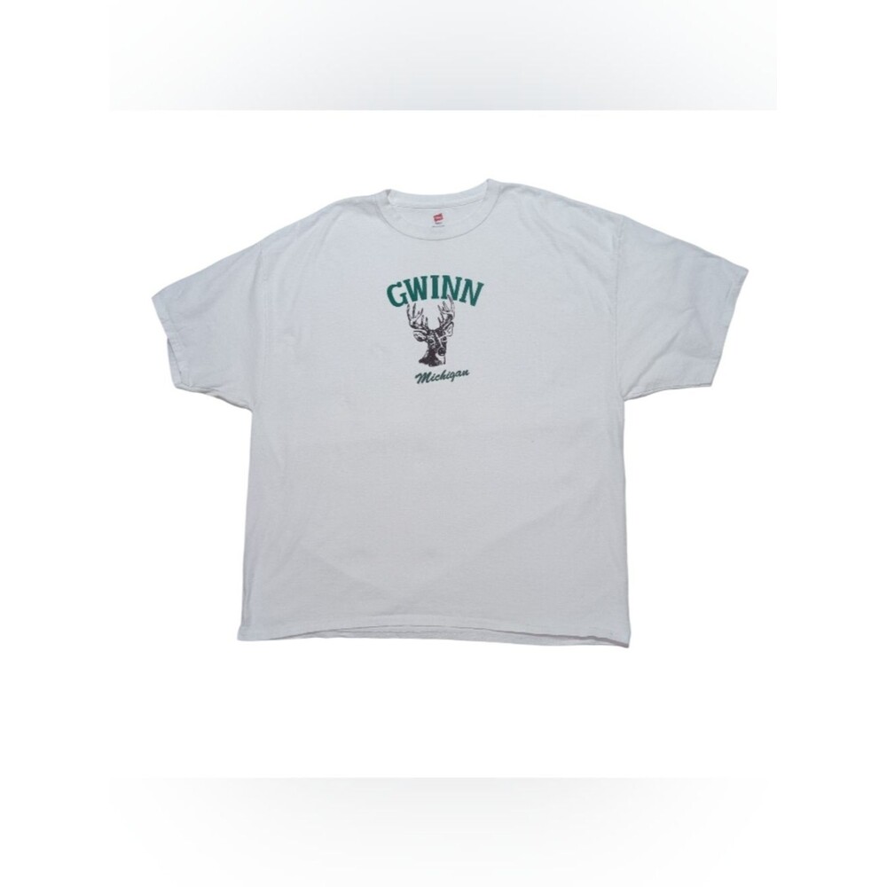 Gwinn Michigan White Graphic T-Shirt Plus Size 3X